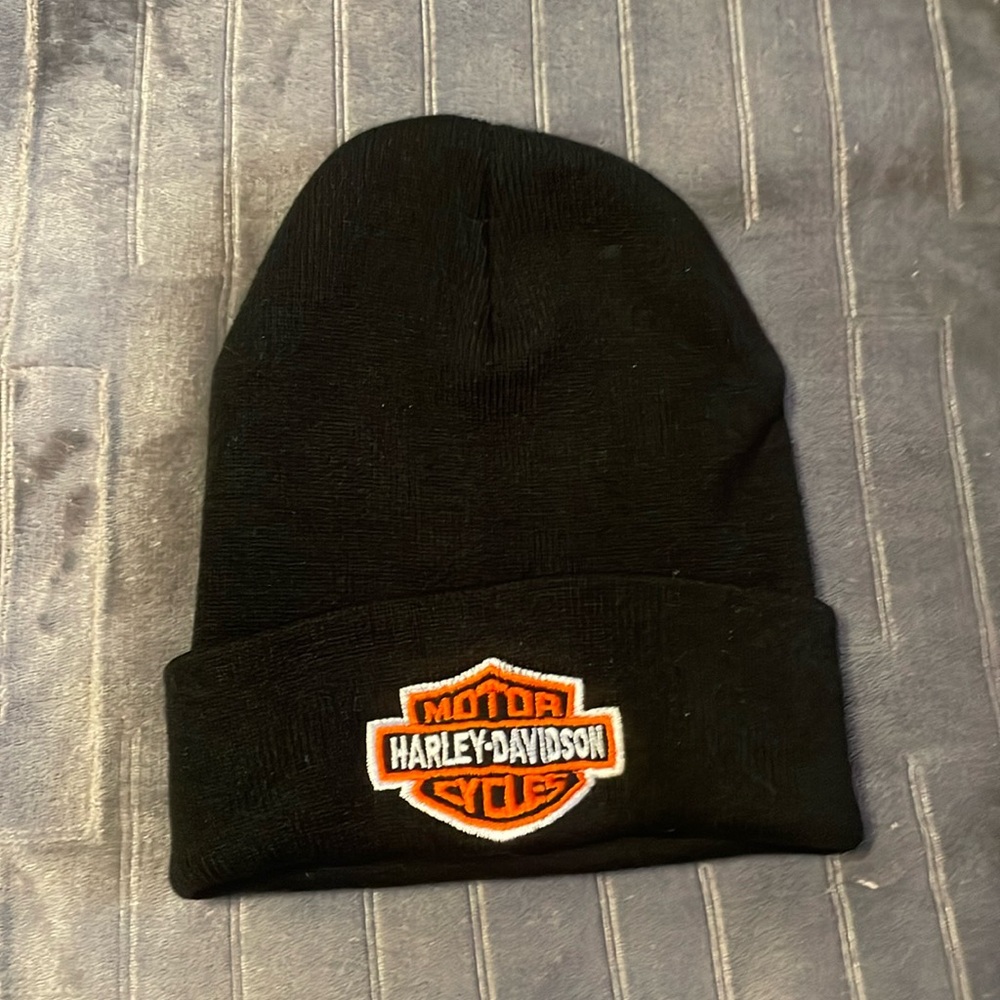 Harley Davidson winter hat in black